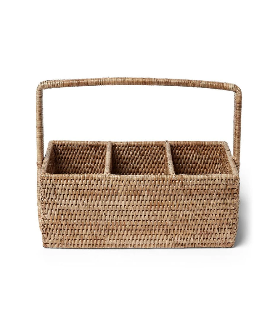 Karen Kane Home Rattan Caddy - Stylish & Functional Storage for Kitchen & Tabletop 5 Karen Kane Home Rattan Caddy