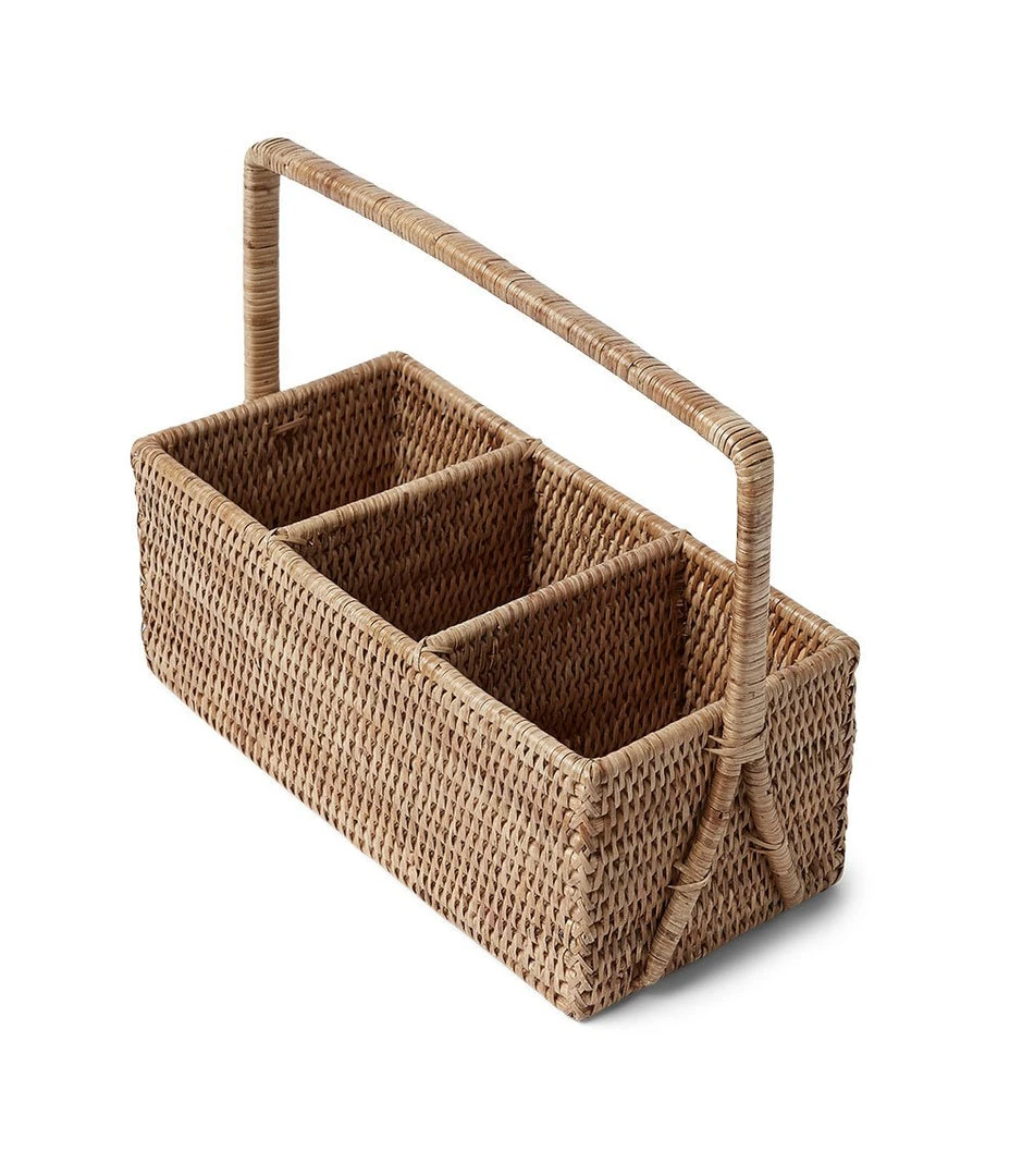 Karen Kane Home Rattan Caddy - Stylish & Functional Storage for Kitchen & Tabletop 6 Karen Kane Home Rattan Caddy