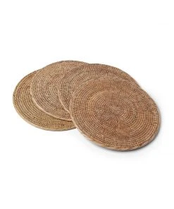 Karen Kane Rattan Placemat Set for Dining Table - Eco-Friendly & Stylish Home Decor 9 Karen Kane Rattan Placemat Home