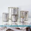 Karen Kane Silver Glass Candleholder/Vase Home