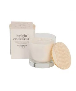 Karen Kane Lavender Scented Glass Candle - Relaxing Aromatherapy Candle for Home 9 Karen Kane Lavender Glass Candle