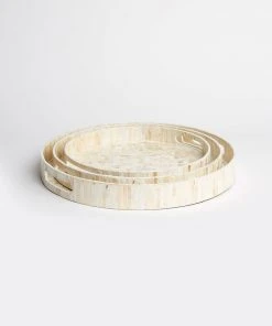 Karen Kane Round Mother Of Pearl Tray