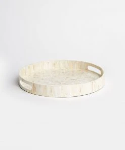 Karen Kane Round Mother Of Pearl Tray