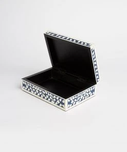 Karen Kane Home Indigo Floral Decorative Box - Stylish Storage Solution for Home Décor 17 Karen Kane Home Indigo Floral Decorative Box