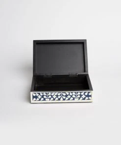 Karen Kane Home Indigo Floral Decorative Box - Stylish Storage Solution for Home Décor 15 Karen Kane Home Indigo Floral Decorative Box