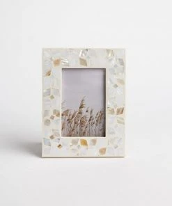 Karen Kane Floral Mother Of Pearl Picture Frame