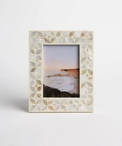 Karen Kane Floral Mother Of Pearl Picture Frame