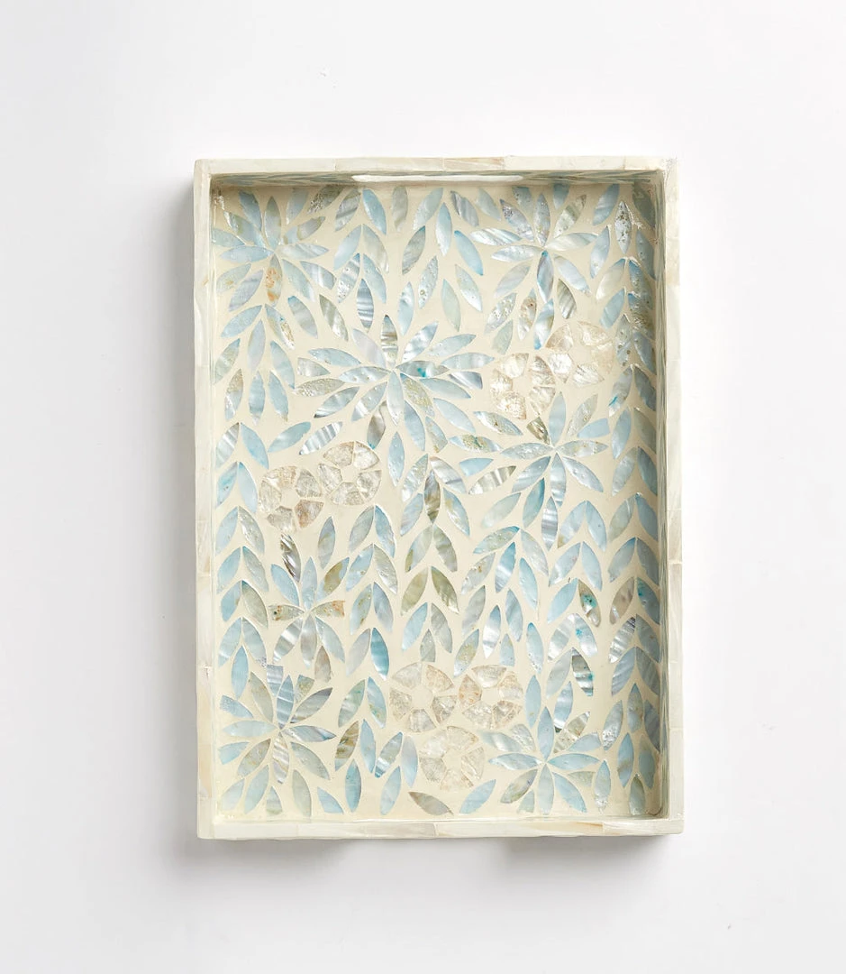 Karen Kane Home Floral Mother Of Pearl Tray - Elegant Decorative Tray for Your Home 5 Karen Kane Home Floral Mother Of Pearl Tray