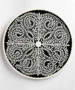 Karen Kane Round Mosaic Bone Tray Home