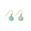Karen Kane Gemstone Pear Drop Earrings Accessories