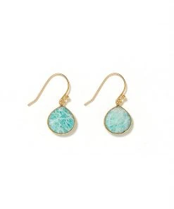 Karen Kane Gemstone Pear Drop Earrings Accessories