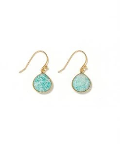 Karen Kane Gemstone Pear Drop Earrings Accessories