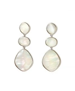 Karen Kane Mother Of Pearl Three Drop Earrings Accessories