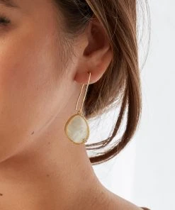 Karen Kane Mother Of Pearl Teardrop Earrings Accessories