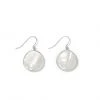 Karen Kane Round Mother Of Pearl Drop Earrings