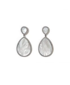 Karen Kane Accessories Double Teardrop Mother Of Pearl Earrings