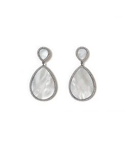 Karen Kane Accessories Double Teardrop Mother Of Pearl Earrings