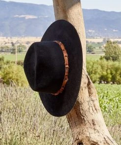 Karen Kane Feather Band Velour Hat