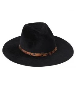 Karen Kane Feather Band Velour Hat