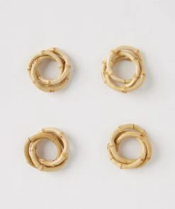Karen Kane Bamboo Napkin Rings, Set Of 4 Home