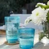 Karen Kane Home Handcrafted Turquoise Drinking Glass