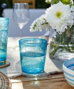 Karen Kane Handcrafted Turquoise Juice Glass Home