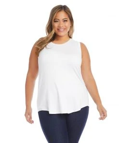 Karen Kane Tops Plus Size Shirttail Tank