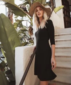 Karen Kane Dresses Three Quarter Sleeve A Line Dress