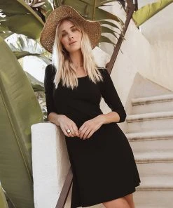 Karen Kane Dresses Three Quarter Sleeve A Line Dress