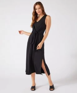Karen Kane Tie-Front Midi Dress