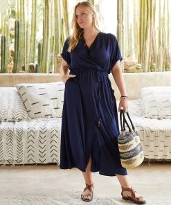 Karen Kane Best Sellers Plus Size Cuffed Sleeve Dress