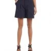 Karen Kane High-Waist Pleated Shorts