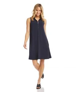 Karen Kane Sleeveless Zip-Up Travel Dress Best Sellers
