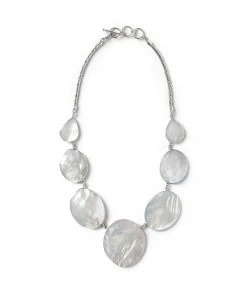 Karen Kane Mother Of Pearl Sterling Silver Necklace