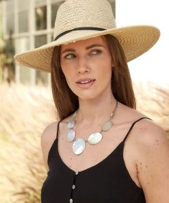 Karen Kane Mother Of Pearl Sterling Silver Necklace