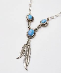 Karen Kane Accessories Opal Feather Necklace