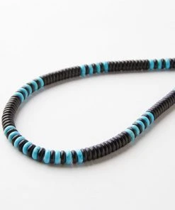 Karen Kane Beaded Turquoise And Jet Necklace