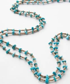 Karen Kane Beaded Turquoise Wrap Necklace Accessories