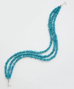 Karen Kane Three Strand Turquoise Stone Necklace Accessories