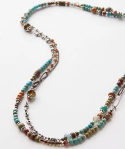 Karen Kane Beaded Turquoise And Jasper Necklace Accessories
