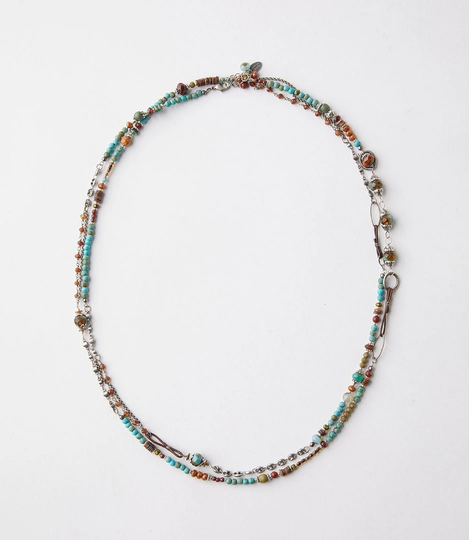 Karen Kane Beaded Turquoise And Jasper Necklace - New Arrivals in Jewelry & Accessories 3 Karen Kane Beaded Turquoise And Jasper Necklace Accessories