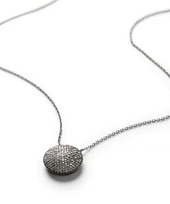 Karen Kane Pavé Disk Necklace