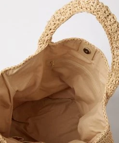 Karen Kane Raffia Tote Bag