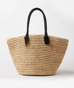 Karen Kane Accessories Raffia Straw Tote Bag