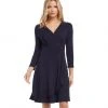 Karen Kane Faux Wrap Drape Dress Dresses