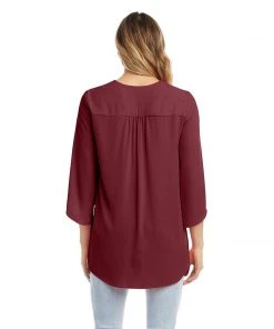 Karen Kane Bracelet Sleeve Asymmetric Top
