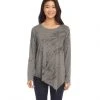 Karen Kane Petite Size Tree Print Asymmetric Top