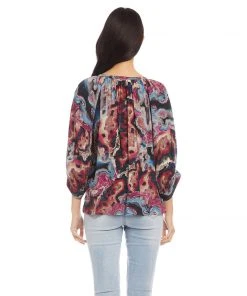Karen Kane Petite Size Blouson Sleeve Top Petites