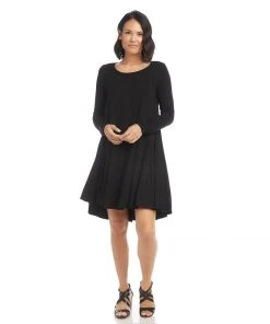 Karen Kane Dresses Long Sleeve Maggie Trapeze Dress