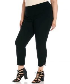 Karen Kane Plus Size Curved Hem Piper Pants